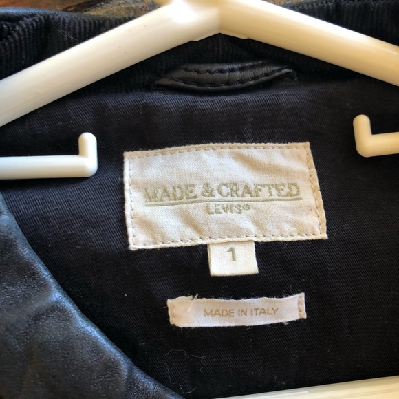 Black leather jacket Made & Crafted by Levi’s US 1 - Picture 3 of 3
